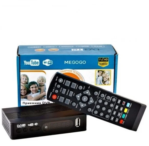 

Цифровой ресивер DVB-T2 MEGOGO SMALL с поддержкой wi-fi адаптера