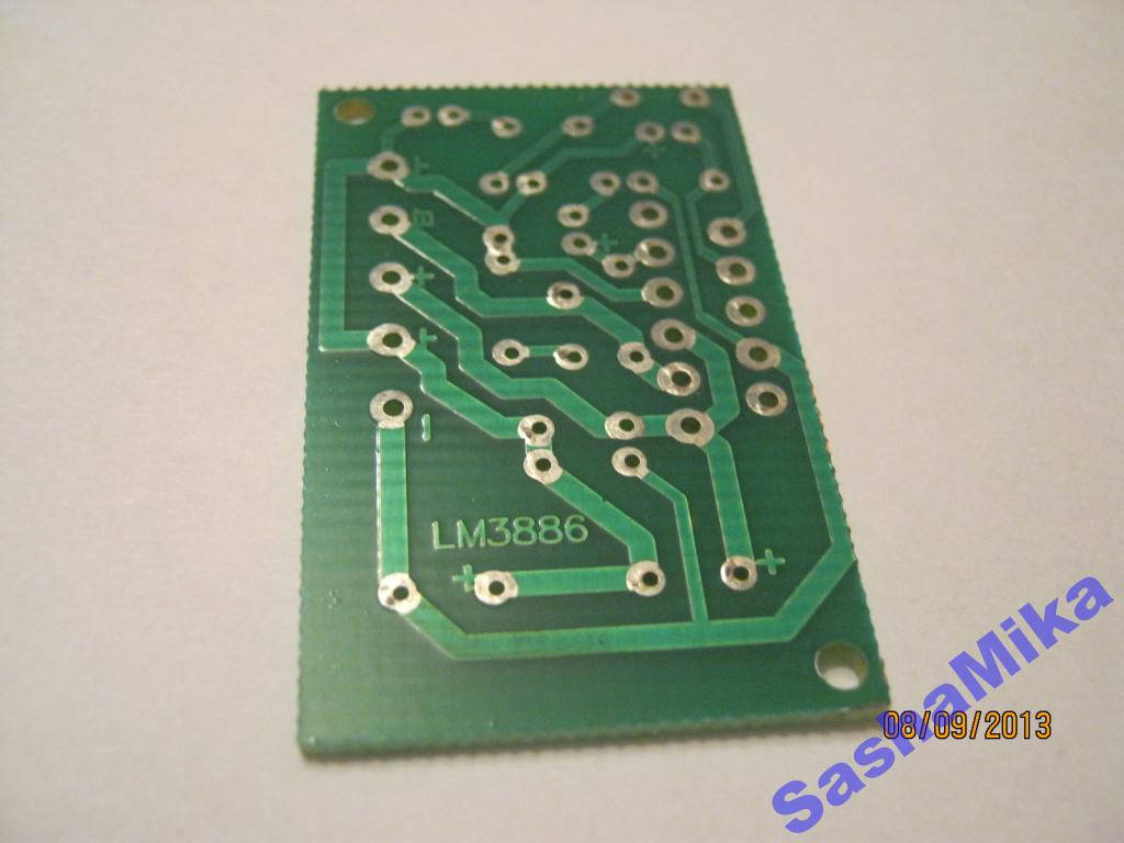 

Плата под усилитель LM3886T (TF), (УНЧ 70Вт)