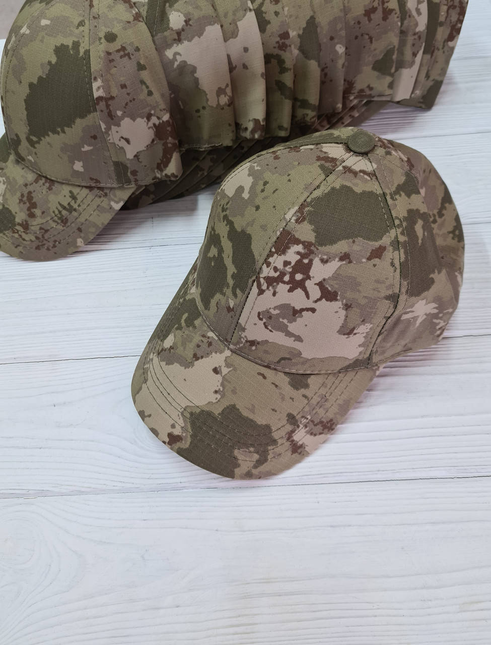 

Бейсболка мультикам хлопковая хаки камуфляж для военных