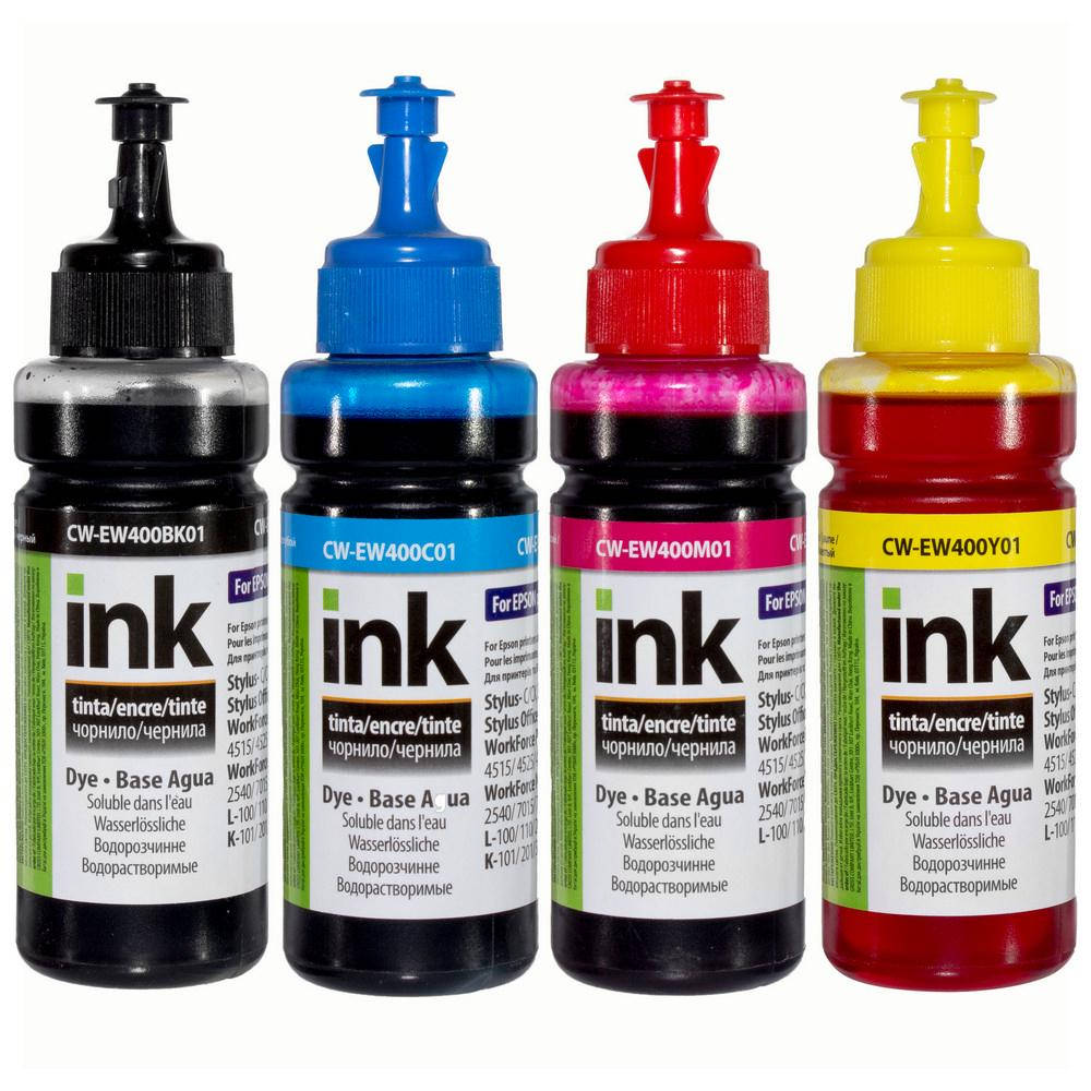 

Комплект чернил ColorWay для Epson EW400 BK/C/M/Y Dye-based 4 x 100 ml (CW-EW400SET01)