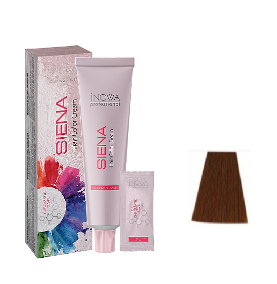 

Крем-краска для волос jNOWA Professional Siena Chromatic Save 8/7 Табак 90 мл