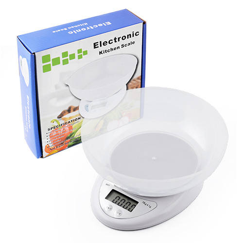 

Весы кухонные Lux B05 до 5кг (1г) + чаша, электронные весы для кухни
