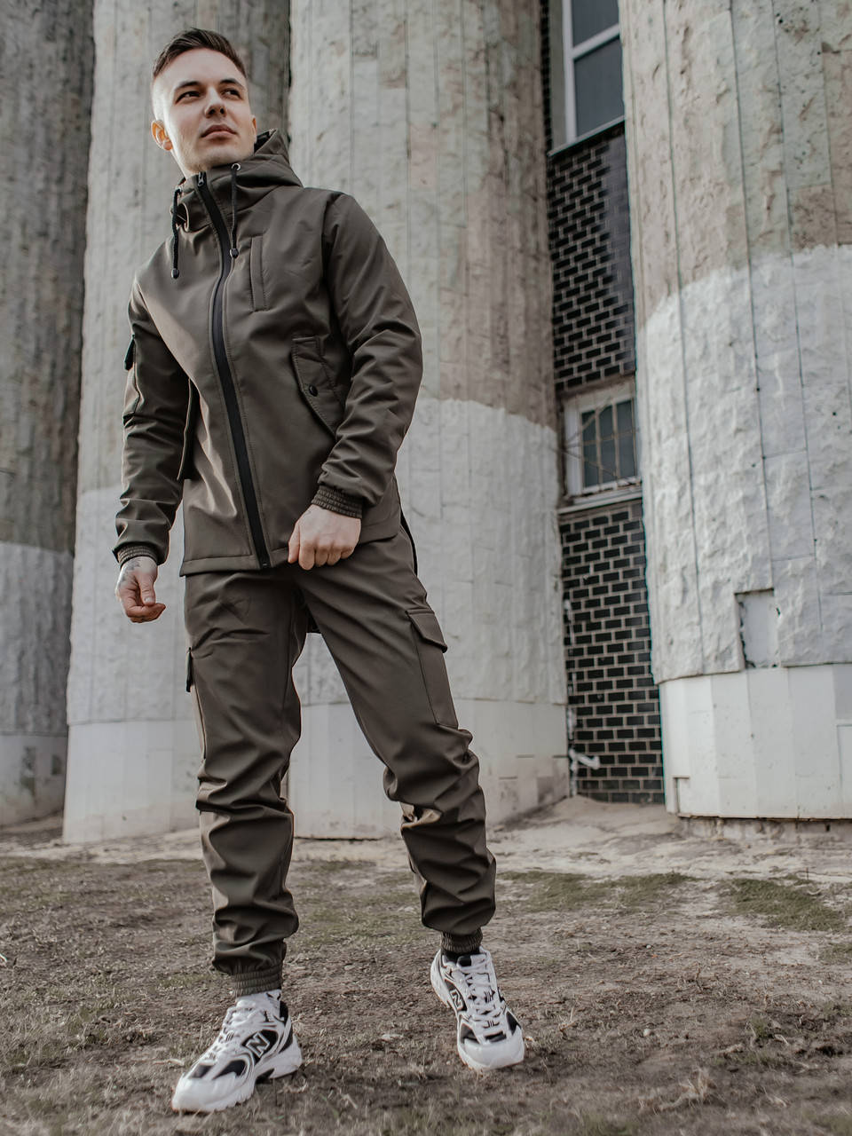 

Комплект спортивний куртка + штани Intruder "Easy" softshell Khaki XL, Хаки
