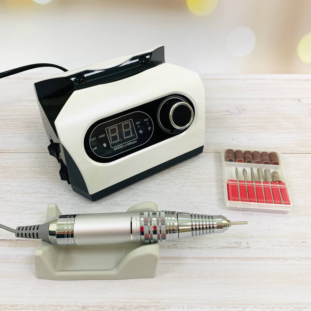 

Фрезер для маникюра Bucos Nail Drill ZS-717 PRO WHITE 65 Ватт, 45 000 об, Белый