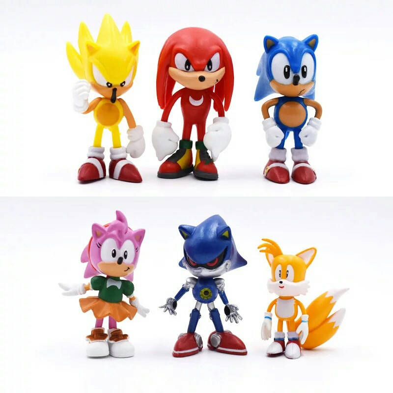 

Набор Игрушки-фигурки Соник Ежик Super Sonic и его друзья, 6 шт MS