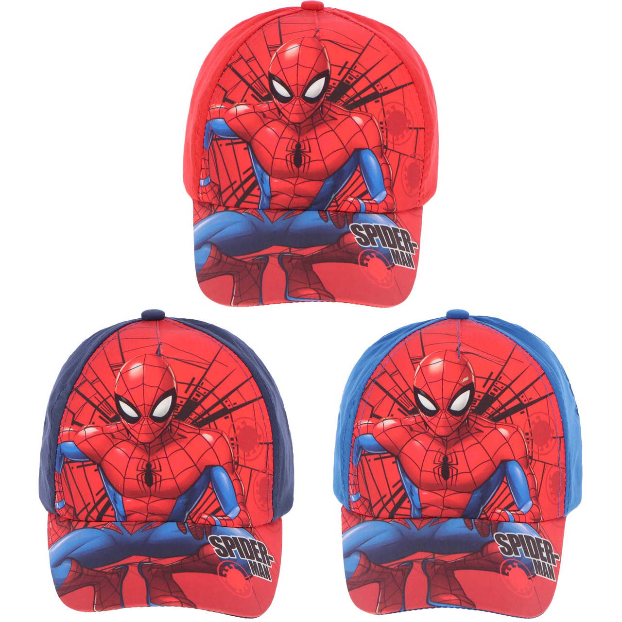 

Детская кепка Человек Паук Спайдермен Spiderman 52/54 100% хлопок, Синий