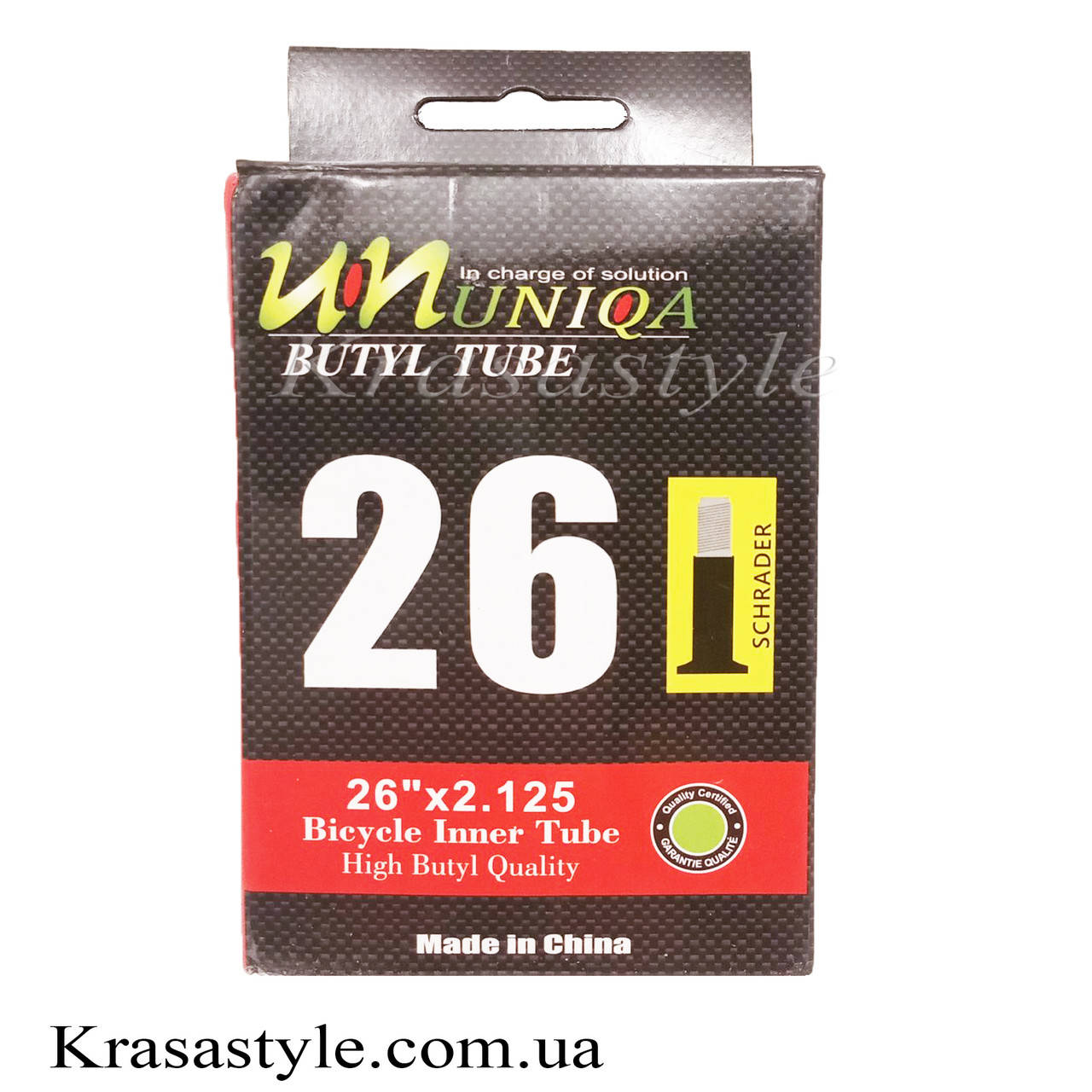 

Велосипедная камера Ununiqa 26х2.125 AV 33mm
