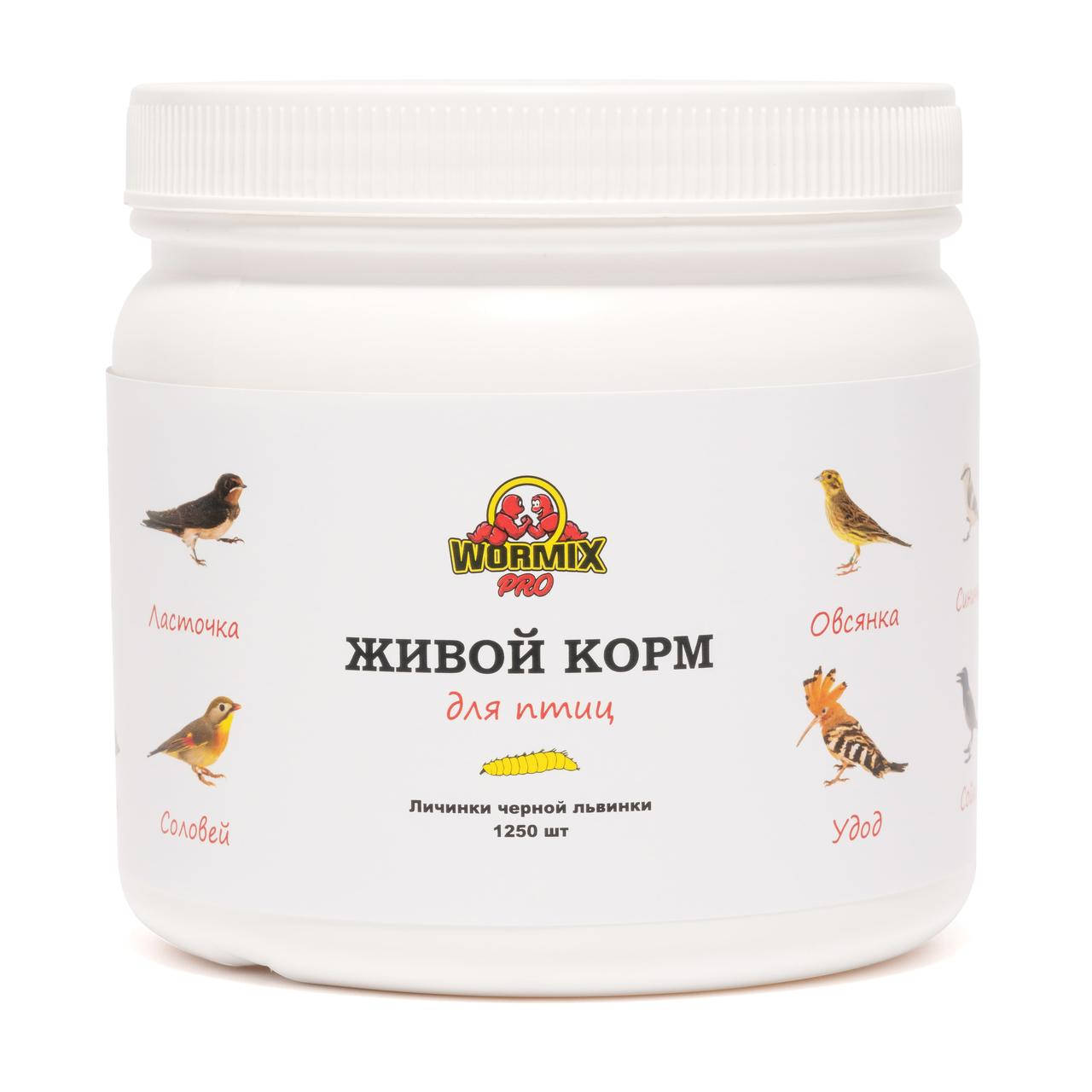 

Живой корм для птиц - Чёрная львинка 1250 шт.