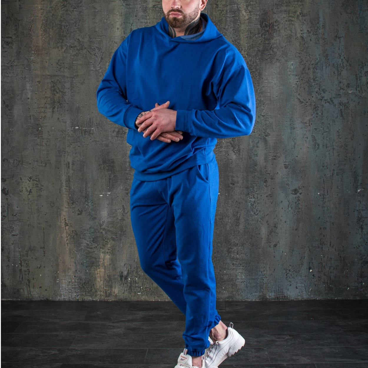 

Синий спортивный костюм мужской оверсайз | Комплект мужской Худи + Штаны