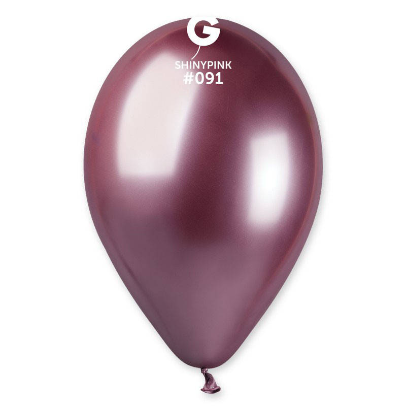 

Латексные воздушные шарики 13" хром 91 розовый 10 шт/уп Gemar
