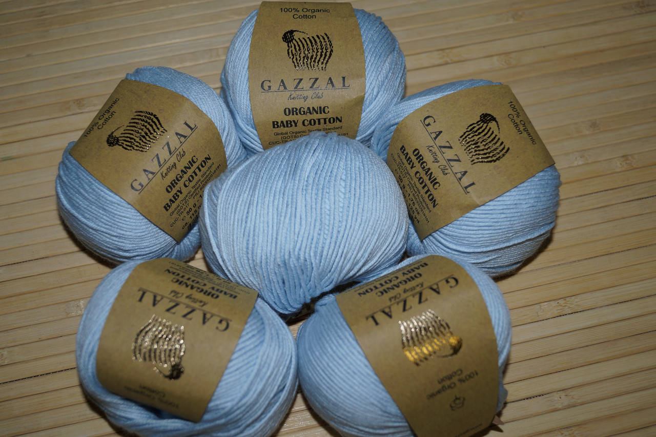

Gazzal Organic Baby Cotton - 417 светло голубой