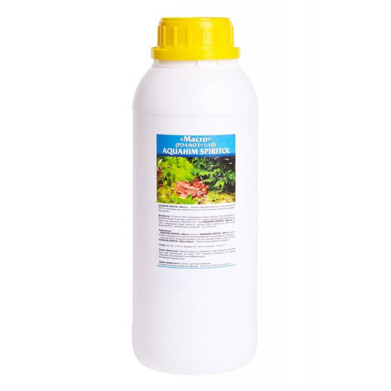 

Добриво для акваріумних рослин TM Aquahim Spiritol Macro, 1 л
