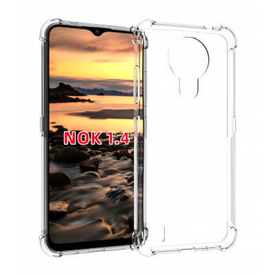 

Чехол для моб. телефона BeCover Anti-Shock Nokia 1.4 Clear (706965), Прозрачный
