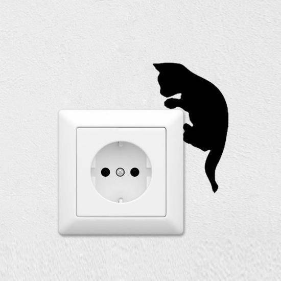 

Виниловая наклейка " Котенок 8 " 15х8 см, Белый