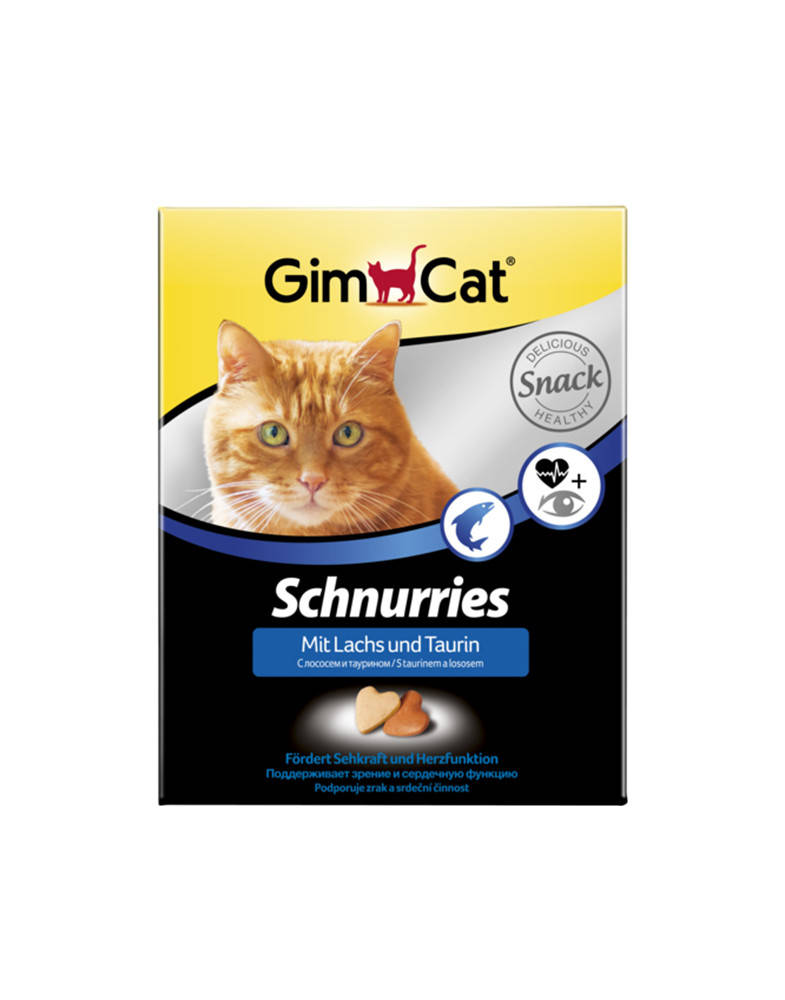 

GimCat Лакомые сердечки с лососем 240 г