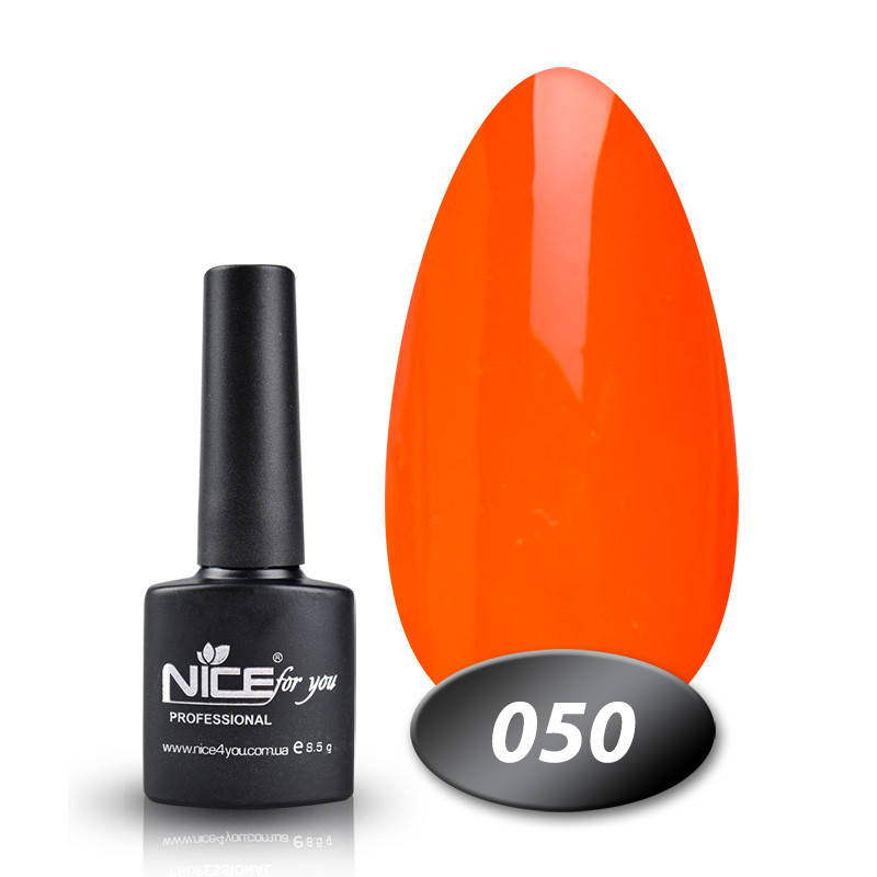 

Гель лак Nice for you 050 оранжевый 8,5 мл