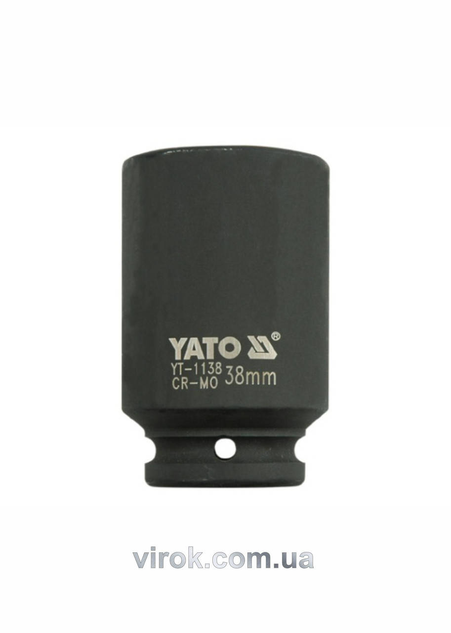 

Головка торцевая ударная шестигранная YATO 3/4" М38 х 90 мм YT-1138