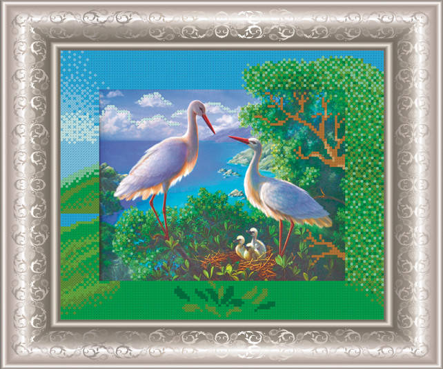 

Схема для вишивки бісером Родинне гніздечко. Арт. СКМ-106