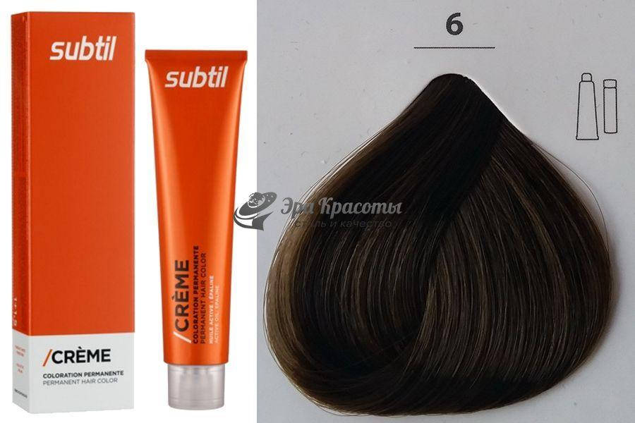 

Стойкая крем-краска для волос 6 темный блондин Creme Ducastel Subtil, 60 мл
