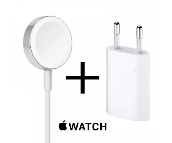 

Комплект зарядки для Apple Watch Magnetic беспроводное зарядное устройство Apple и сетевой зарядный блок 5W DX