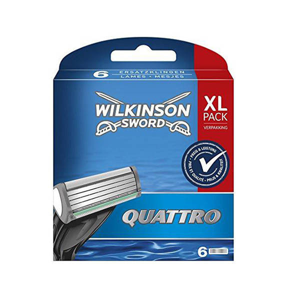 

Сменные кассеты для бритья Wilkinson Sword Quattro XL - 6 шт (1013)