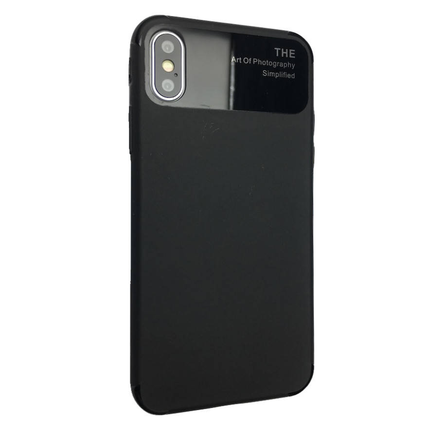 

Чехол-накладка DK силикон стекло Soft Totu Arte для Apple iPhone X / XS (black), Черный