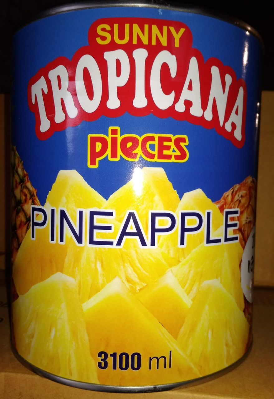 

Ананас кусочками 3100 мл TROPICANA