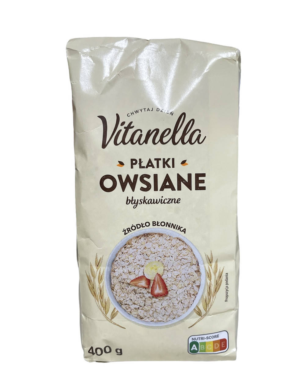 

Вівсяні пластівці Vitanella Platki owsiane blyskawicznie, 400 г5906827021578