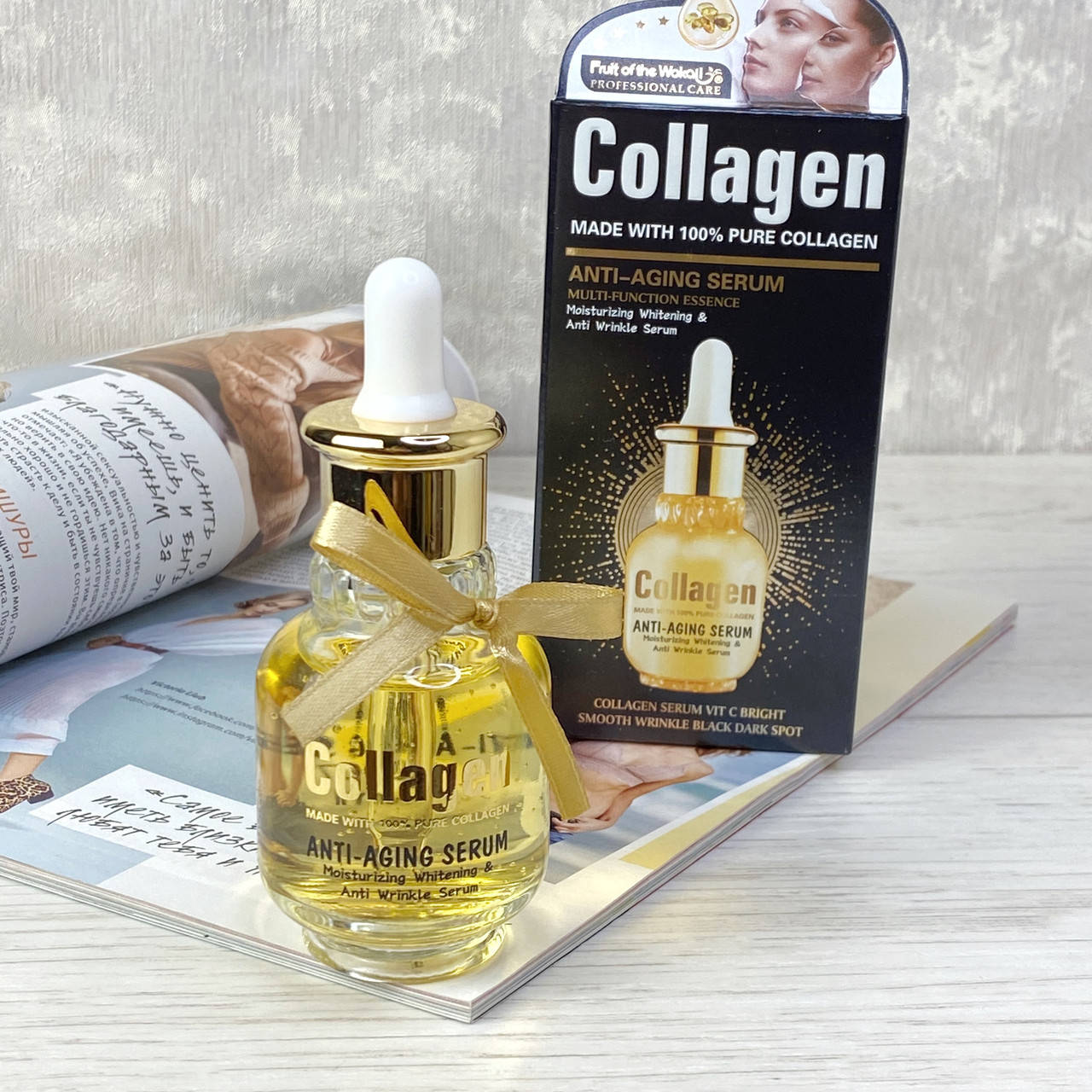 

Антивозрастная сыворотка с коллагеном Collagen Anti-Aging Serum Wokali
