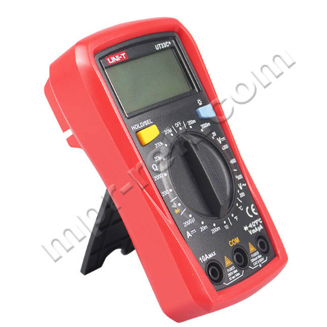

Цифровой мультиметр UNI-T UT33C+ (600В, 10А, 20МОм, 1000°C)