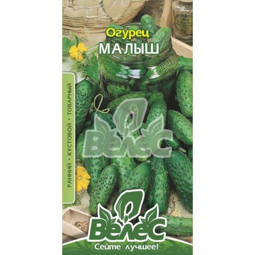 

Семена огурца Малыш 0,5 г ТМ ВЕЛЕС