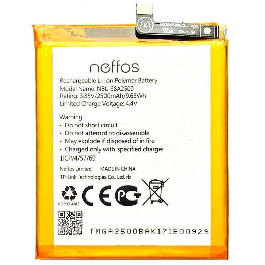 

Аккумулятор TP‑Link Neffos TP904A X1 Lite / NBL-38A2500 Original