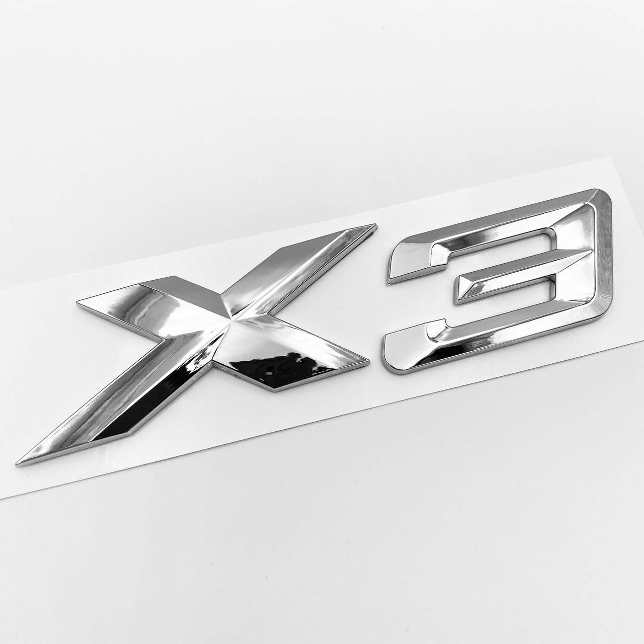 

Эмблема (наклейка, шильдик, логотип) крышки багажника X3 BMW (БМВ) Хром