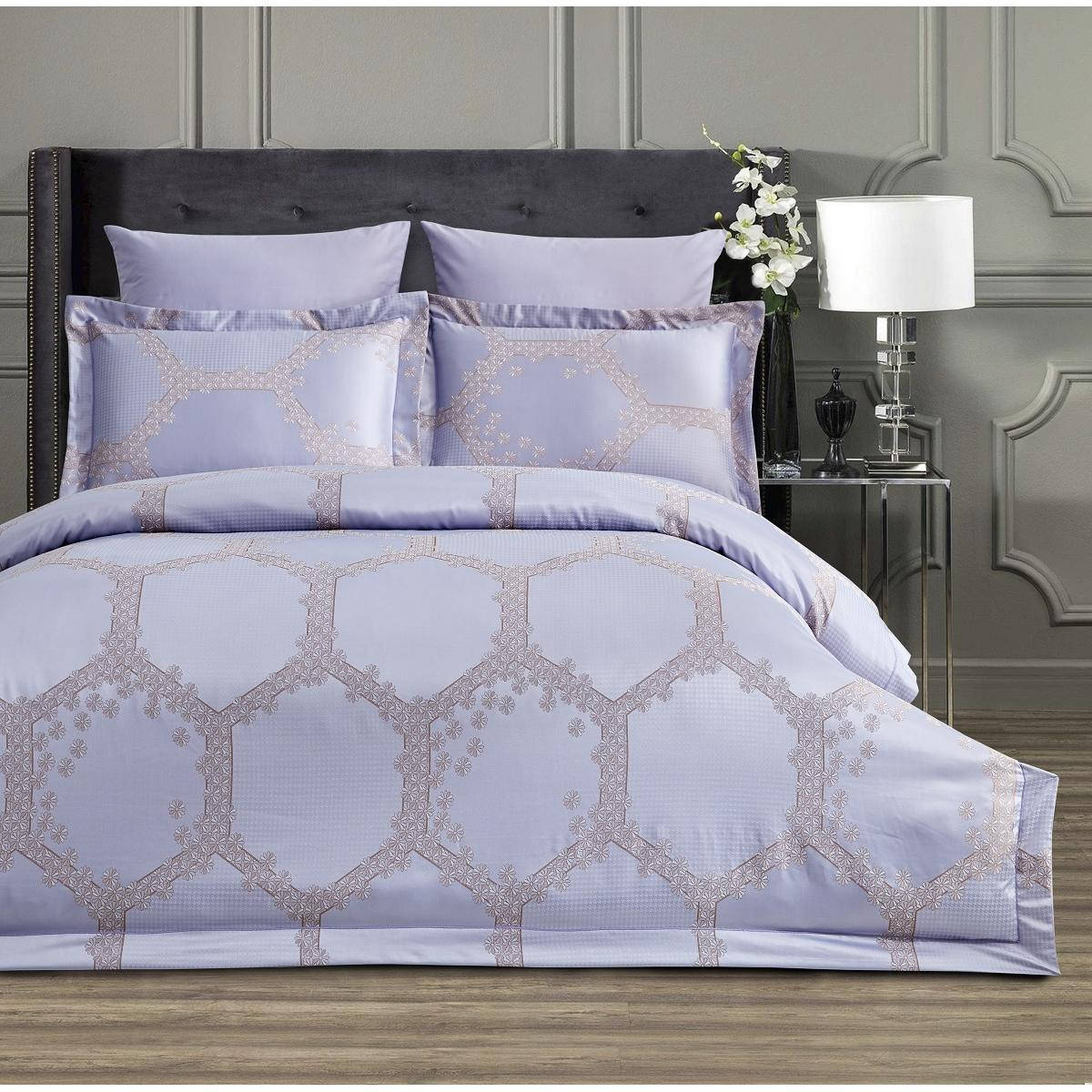 

Двуспальное Постельное белье Majestik Бамбук 200x220 Loreli, Лиловый