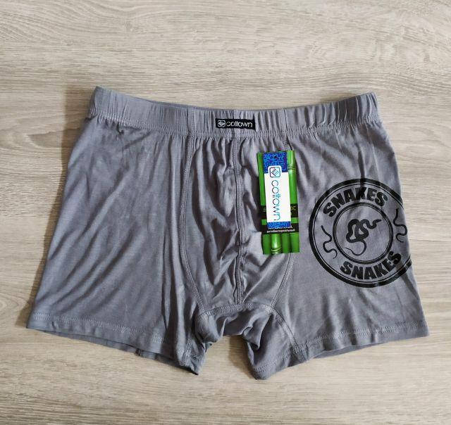 

Мужские трусы боксеры бамбук Снейк Польша Сексуальна чоловіча білизна боксерки серый, M