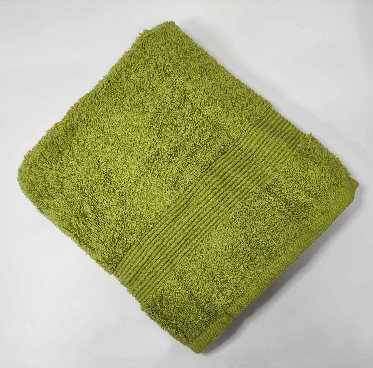 

Полотенце Cottonize 100х150 однотонное 912 Зеленый, Зелёный