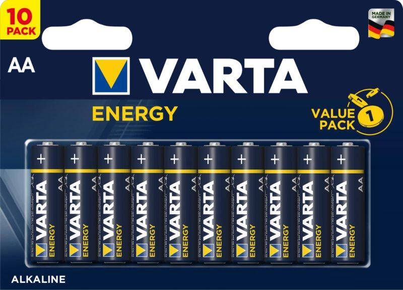 

Батарейка щелочная Varta Energy (4106 229 491), AA/(L)R6, блистер 10шт