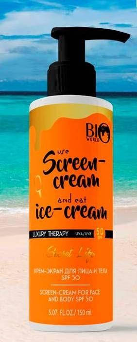 

Солнцезащитный крем-экран для лица и тела SPF 50 Bio World