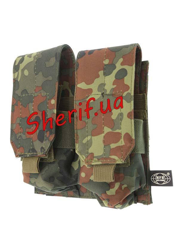 

Подсумок для магазинов АК двойной Molle Flecktarn Max Fuchs 30615V