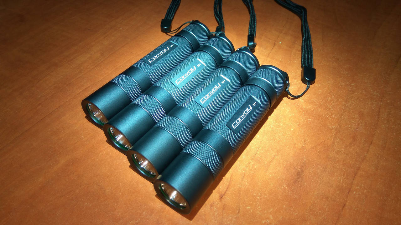 

Convoy S2+, Luminus SST-40 6500K, драйвер до 5000mA с термоконтролем, фонарь светодиодный, серый корпуспус