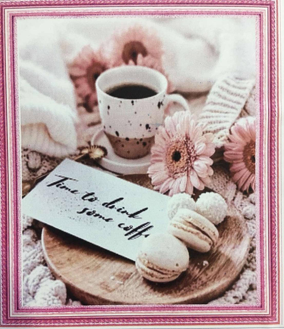 

50*40см Время выпить кофе, алмазная живопись, полная выкладка