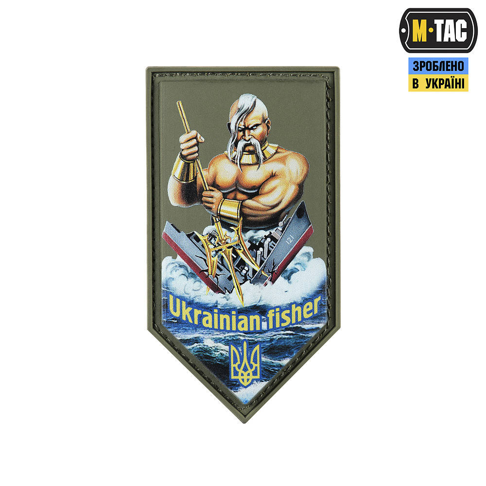 

Нашивка M-Tас Ukrainian fisher, цвет оливка