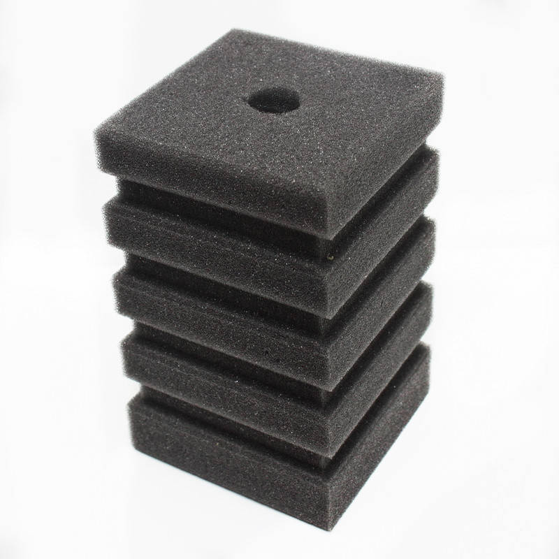 

Фильтрующая губка для аквариума 8x8x12 см, квадрат с прорезями