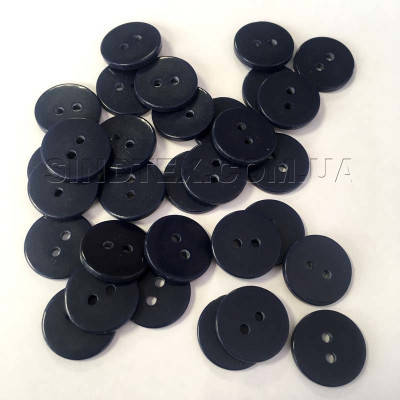 

10 шт. - Пуговицы рубашечные Ø-15мм цвет темно-синий (2-БП-18)