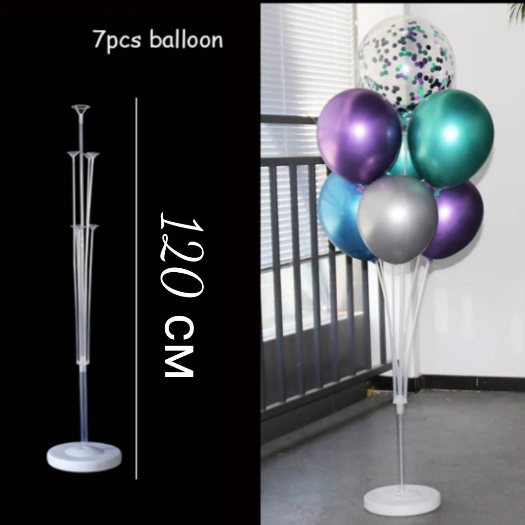 

Подставка 7 воздушных шаров 120 см, Белый