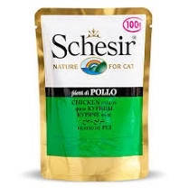 

Schesir ФИЛЕ КУРИЦЫ в желе для котов, влажный корм, пауч 100 г