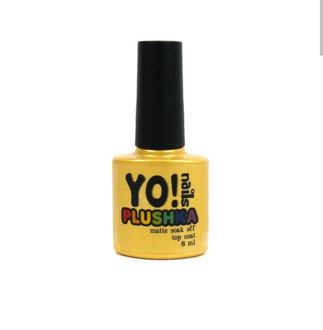 

Матовый топ Yo!Nails Plushka (плюшка) - верхнее покрытие матовое, 8 мл