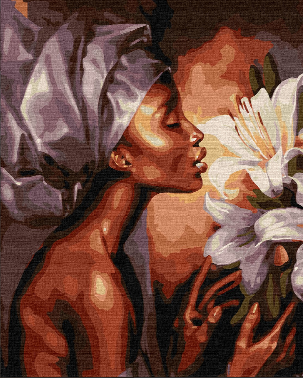 

Набір для розпису по номерах. "Аромат лілій" 40х50см