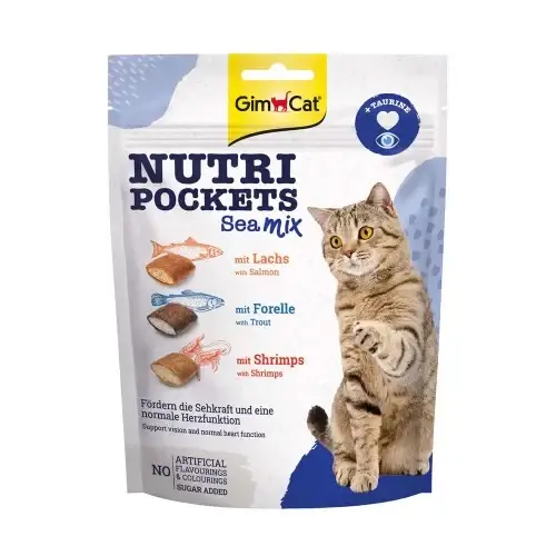 

Лакомство GimCat Nutri Pockets Морской микс, для кошек, 150 г