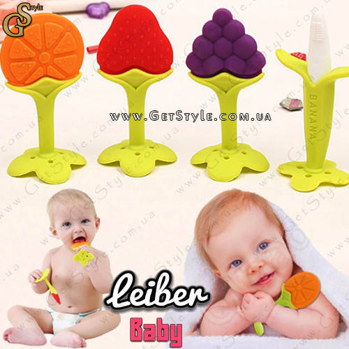 

Детский прорезыватель грызунок Baby Leiber с боксом для хранения, Разные цвета
